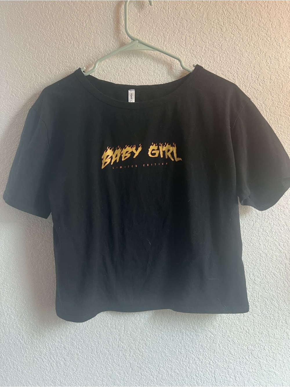Black 'Baby Girl' Graphic Short Sleeve Tee - Limited Edition